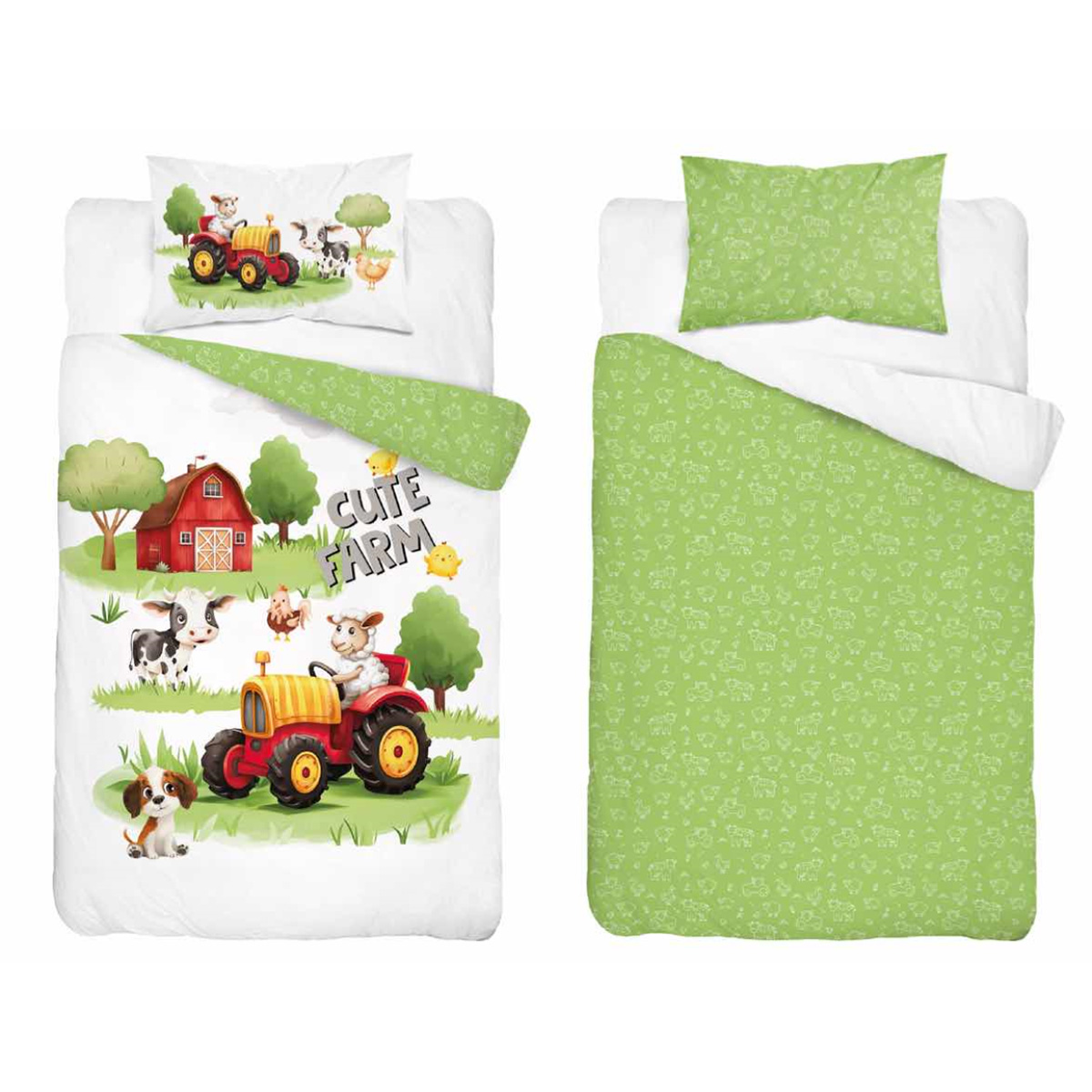 pościel 100x135 cute farm